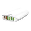 LDNIO σταθμός φόρτισης A6573C, USB-C/5x USB, 65W, PD/QC, λευκός | Αξεσουάρ κινητών | elabstore.gr