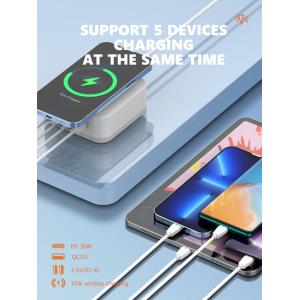 LDNIO σταθμός φόρτισης AW004, USB-C/3x USB/wireless, 32W, PD/QC, λευκός | Αξεσουάρ κινητών | elabstore.gr