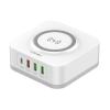 LDNIO σταθμός φόρτισης AW004, USB-C/3x USB/wireless, 32W, PD/QC, λευκός | Αξεσουάρ κινητών | elabstore.gr