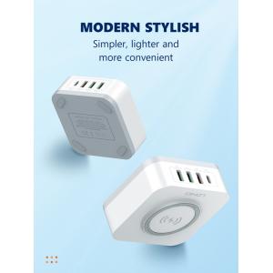LDNIO σταθμός φόρτισης AW004, USB-C/3x USB/wireless, 32W, PD/QC, λευκός | eLabstore.gr