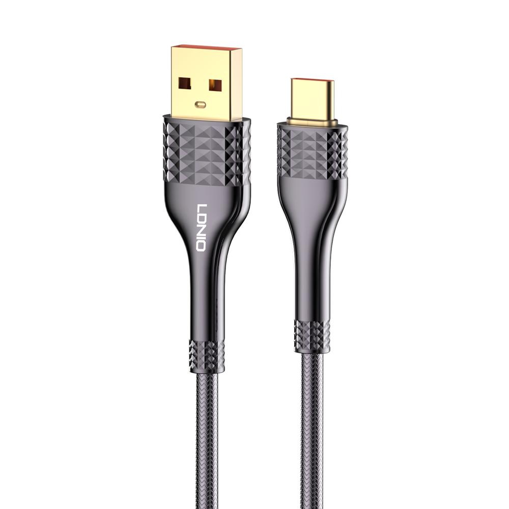 LDNIO καλώδιο USB-C σε USB LS652, 30W, 2m, γκρι | eLabstore.gr LDNIO καλώδιο USB-C σε USB LS652, 30W, 2m, γκρι | Καλώδια - Αντάπτορες | elabstore.gr