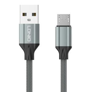 LDNIO καλώδιο Micro USB σε USB LS441, 2.4A, 1m, γκρι | Καλώδια - Αντάπτορες | elabstore.gr