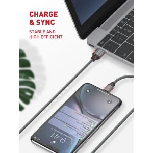 LDNIO καλώδιο USB-C σε USB LS442, 2.4A, 2m, γκρι | Καλώδια - Αντάπτορες | elabstore.gr