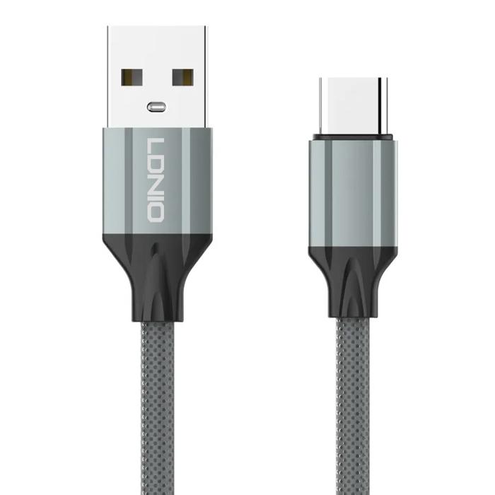 LDNIO καλώδιο USB-C σε USB LS442, 2.4A, 2m, γκρι | eLabstore.gr LDNIO καλώδιο USB-C σε USB LS442, 2.4A, 2m, γκρι | Καλώδια - Αντάπτορες | elabstore.gr