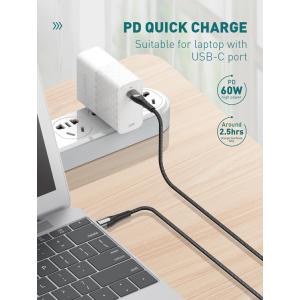LDNIO καλώδιο USB-C σε USB-C LC101, 65W PD, 1m, γκρι | Καλώδια - Αντάπτορες | elabstore.gr