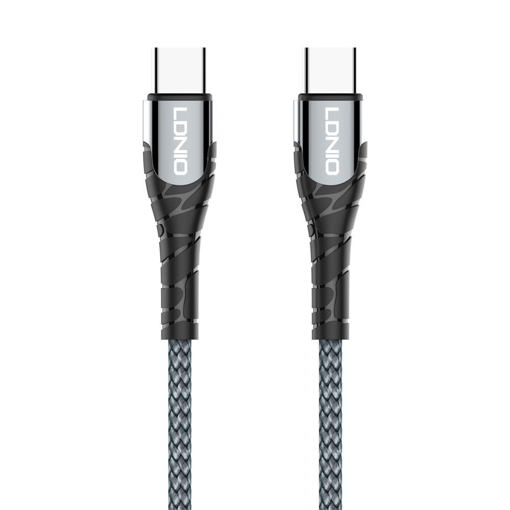 LDNIO καλώδιο USB-C σε USB-C LC101, 65W PD, 1m, γκρι | eLabstore.gr LDNIO καλώδιο USB-C σε USB-C LC101, 65W PD, 1m, γκρι | Καλώδια - Αντάπτορες | elabstore.gr