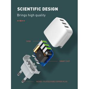 LDNIO φορτιστής τοίχου A3312 με καλώδιο USB-C, 3x USB, 17W, λευκός | Αξεσουάρ κινητών | elabstore.gr
