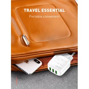 LDNIO φορτιστής τοίχου A3312 με καλώδιο USB-C, 3x USB, 17W, λευκός | Αξεσουάρ κινητών | elabstore.gr