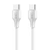 LDNIO καλώδιο USB-C σε USB-C LC122C, 65W PD, 2m, λευκό | Καλώδια - Αντάπτορες | elabstore.gr
