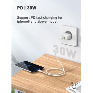 LDNIO καλώδιο Lightning σε USB-C LC121I, 30W PD, 1m, λευκό | Καλώδια - Αντάπτορες | elabstore.gr