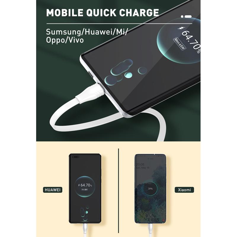 LDNIO καλώδιο USB-C σε USB-C LC131C, 65W PD, 1m, λευκό | eLabstore.gr LDNIO καλώδιο USB-C σε USB-C LC131C, 65W PD, 1m, λευκό | Καλώδια - Αντάπτορες | elabstore.gr