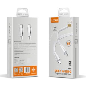LDNIO καλώδιο USB-C σε USB-C LC131C, 65W PD, 1m, λευκό | eLabstore.gr LDNIO καλώδιο USB-C σε USB-C LC131C, 65W PD, 1m, λευκό | eLabstore.gr