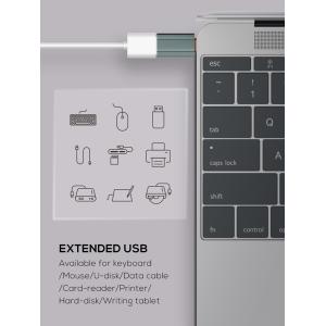 LDNIO αντάπτορας USB-C σε USB LC140, αρσενικό σε θηλυκό, γκρι | Καλώδια - Αντάπτορες | elabstore.gr