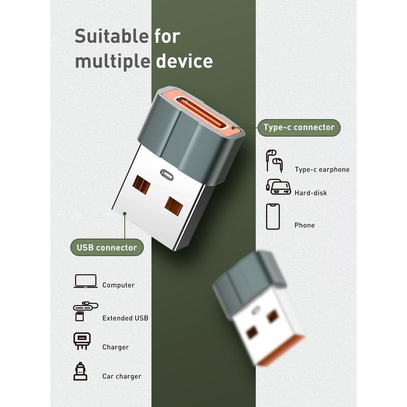 LDNIO αντάπτορας USB σε USB-C LC150, αρσενικό σε θηλυκό, γκρι | eLabstore.gr LDNIO αντάπτορας USB σε USB-C LC150, αρσενικό σε θηλυκό, γκρι | Καλώδια - Αντάπτορες | elabstore.gr