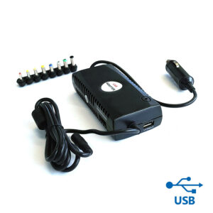 Universal φορτιστής αυτοκινήτου 120W LC-120DU με θύρα USB Port | Τροφοδοτικά H/Y | elabstore.gr