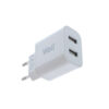 Universal 2xUSB FastTravel Wall Charger 5VDC/2A Λευκό Well PSUP-USB-W22003WE-WL | Περιφερειακά | elabstore.gr