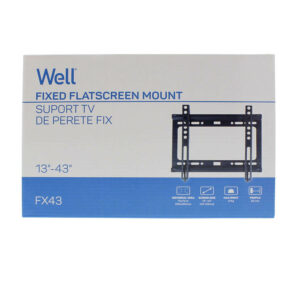 Βάση FX43 13``-43``Μαύρη Σταθερή Well TVS-LCD-FX43-WL | Αξεσουάρ &Περιφερειακά TV | elabstore.gr