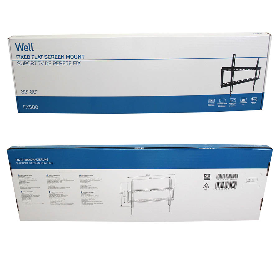 Βάση FXS80 32"-80" Μαύρη Σταθερή με κορδόνι Well TVS-LCD-FXS80-WL | eLabstore.gr Βάση FXS80 32``-80``Μαύρη Σταθερή με κορδόνι Well TVS-LCD-FXS80-WL | Αξεσουάρ &Περιφερειακά TV | elabstore.gr