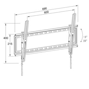 Βάση TLS80 32``-80``Μαύρη Ρυθμιζόμενη με κορδόνι Well TVS-LCD-TLS80-WL | Αξεσουάρ &Περιφερειακά TV | elabstore.gr