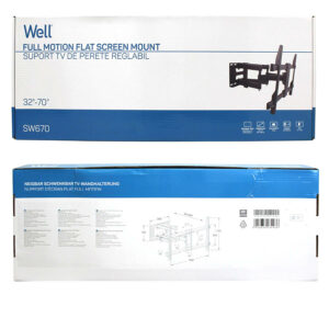 Βάση SW670 32"-70" Μαύρη Full motion Well TVS-LCD-SW670-WL | eLabstore.gr Βάση SW670 32