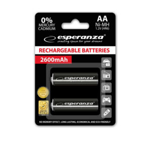 Μπαταρία 2600mA AA 2τεμ Επαναφορτιζόμενη EZA105 | eLabstore.gr Μπαταρία 2600mA AA 2τεμ Επαναφορτιζόμενη EZA105 | Μπαταρίες | elabstore.gr