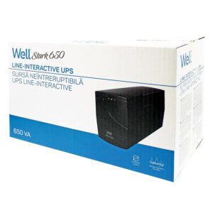 UPS 650VA Well LINE INTERACTIVE UPS-LINT-STARK650-WL | Προστασία Ρεύματος UPS | elabstore.gr