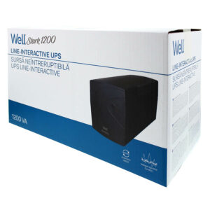 UPS 1200VA Well LINE INTERACTIVE UPS-LINT-STARK1200-WL | Προστασία Ρεύματος UPS | elabstore.gr
