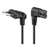 GOOBAY καλώδιο τροφοδοσίας Euro 97350, γωνιακό, 2x0.75 mm², 2m, μαύρο | eLabstore.gr GOOBAY καλώδιο τροφοδοσίας Euro 97350, γωνιακό, 2x0.75 mm², 2m, μαύρο | Καλώδια - Αντάπτορες | elabstore.gr