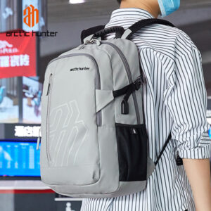 ARCTIC HUNTER τσάντα πλάτης B00387 με θήκη laptop 15.6", 26L, USB, γκρι | Προσωπική Φροντίδα | elabstore.gr