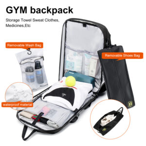 ARCTIC HUNTER τσάντα πλάτης B00391 με θήκη μπάλας & laptop, 26L, μαύρη | Προσωπική Φροντίδα | elabstore.gr