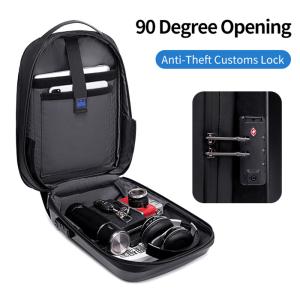 ARCTIC HUNTER τσάντα πλάτης B00487 θήκη laptop 15.6", λουκέτο TSA, μαύρη | Προσωπική Φροντίδα | elabstore.gr