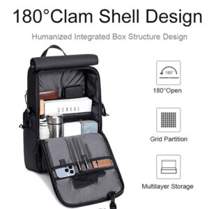 ARCTIC HUNTER τσάντα πλάτης B00562 με θήκη laptop 15.6", 20L, USB, μαύρη | Προσωπική Φροντίδα | elabstore.gr
