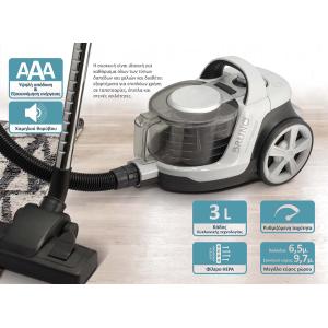 BRUNO ηλεκτρική σκούπα BRN-0137, 800W, 3lt, κυκλωνική, λευκή | Οικιακός εξοπλισμός | elabstore.gr