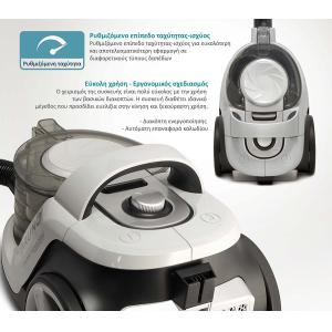 BRUNO ηλεκτρική σκούπα BRN-0137, 800W, 3lt, κυκλωνική, λευκή | Οικιακός εξοπλισμός | elabstore.gr