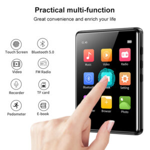 RUIZU MP3 player M6 με οθόνη αφής 2.8", 8GB, ελληνικό μενού, μαύρο | Εικόνα & Ήχος | elabstore.gr