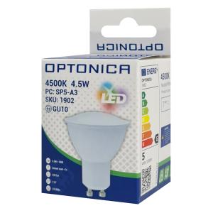 OPTONICA LED λάμπα spot 1902, 4.5W, 4500K, GU10, 320lm | Φωτισμός | elabstore.gr