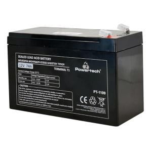 POWERTECH μπαταρία μολύβδου PT-1109, 12V 7Ah, T1 | Τροφοδοσία Ρεύματος | elabstore.gr