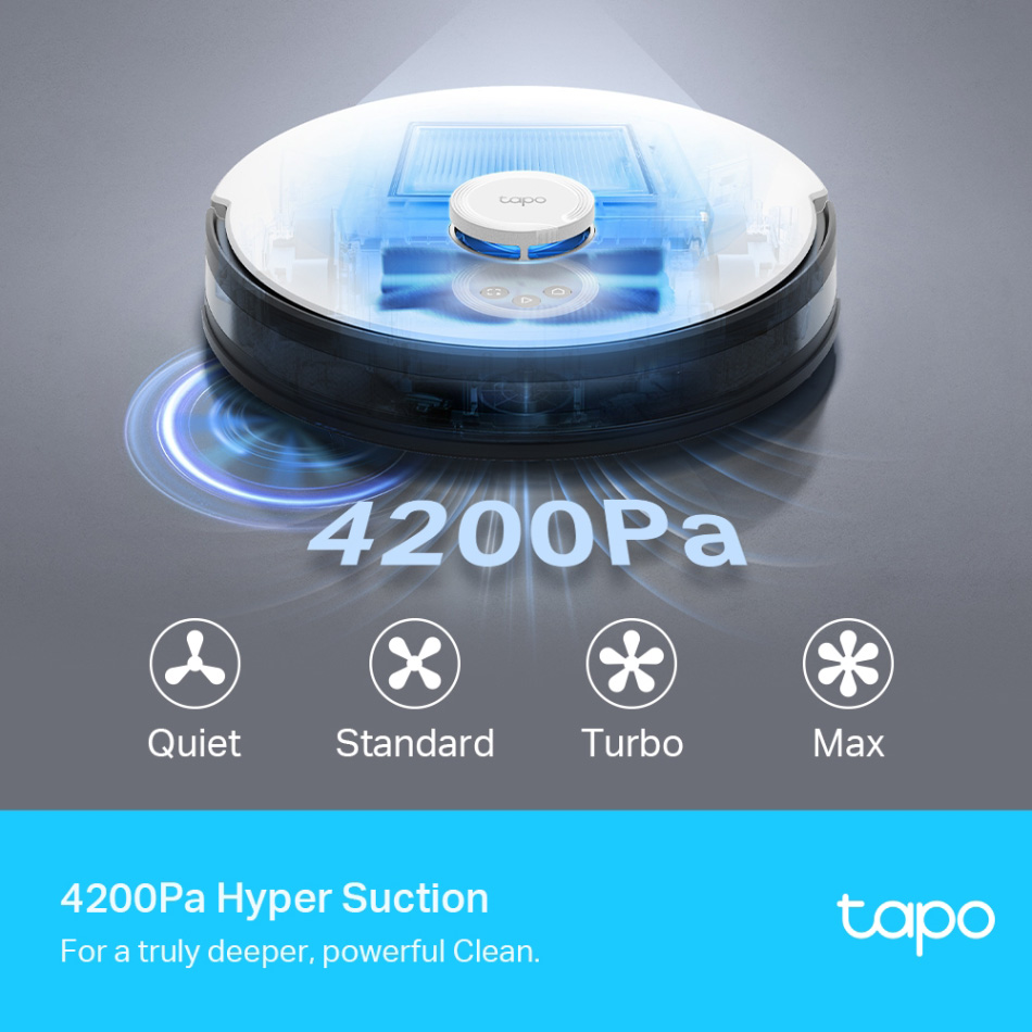 TP-LINK ρομποτική σκούπα Tapo RV30, LiDAR & Gyro, 4200Pa, Ver 1.2 | eLabstore.gr TP-LINK ρομποτική σκούπα Tapo RV30, LiDAR & Gyro, 4200Pa, Ver 1.2 | Οικιακός εξοπλισμός | elabstore.gr