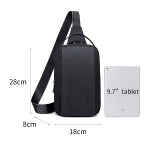 ARCTIC HUNTER τσάντα Crossbody XB00541, με θήκη tablet, 4L, μαύρη | eLabstore.gr