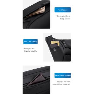 ARCTIC HUNTER τσάντα Crossbody Y00565 με θήκη tablet, 4L, μαύρη | eLabstore.gr