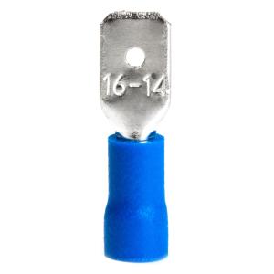 AMIO ακροδέκτες καλωδίων 03070 με μόνωση, 6.35mm, 1.5-2.5mm², 10τμχ | Εργαλεία | elabstore.gr