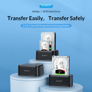 ORICO docking station 6829C3, 2x 2.5/3.5" HDD/SSD, 10Gbps, μαύρο | Συνοδευτικά PC | elabstore.gr