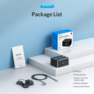 ORICO docking station 6829C3, 2x 2.5/3.5" HDD/SSD, 10Gbps, μαύρο | Συνοδευτικά PC | elabstore.gr