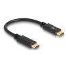 DELOCK καλώδιο USB-C 85356, PD 5A, 15cm, E-Marker, μαύρο | Καλώδια - Αντάπτορες | elabstore.gr