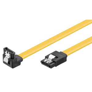 GOOBAY καλώδιο SATA 95020, γωνιακό, 6Gbps, 0.5m, κίτρινο | Καλώδια - Αντάπτορες | elabstore.gr