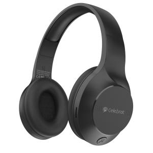 CELEBRAT headphones A27, wireless & wired, Bluetooth 5.3, Φ40mm, μαύρα | Αξεσουάρ κινητών | elabstore.gr