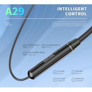 CELEBRAT earphones A29 με μαγνήτη, Bluetooth 5.3, Φ10mm, μαύρα | Αξεσουάρ κινητών | elabstore.gr