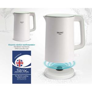 BRUNO βραστήρας BRN-0140 με διπλό τοίχωμα, 1.7L, strix, 2200W, λευκός | Οικιακός εξοπλισμός | elabstore.gr
