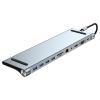 POWERTECH docking station BYL-2003, 11 θυρών, βάση laptop, γκρι | Συνοδευτικά PC | elabstore.gr