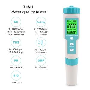 NOYAFA tester ποιότητας νερού C-600, TDS/EC/PH/SALT/S.G/ORP/0-60 °C | Εργαλεία | elabstore.gr